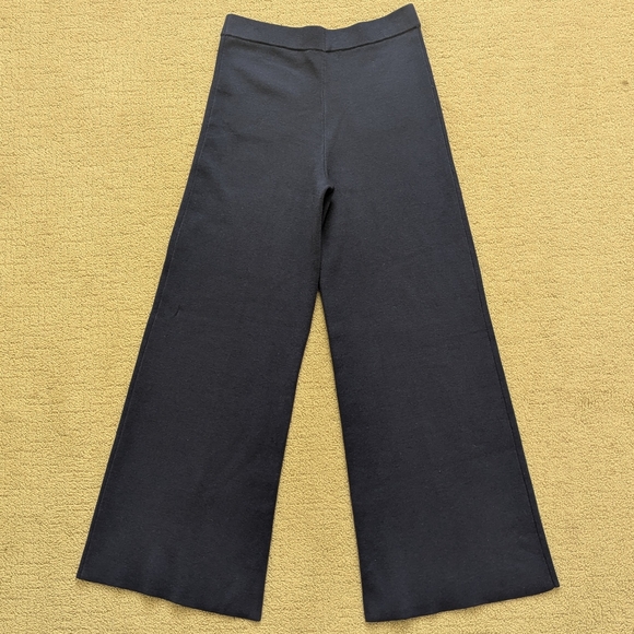 J Crew Sailor Sweater Trouser MP Pull On Wide Leg Pants Knit Coastal Preppy Silk - Picture 4 of 8